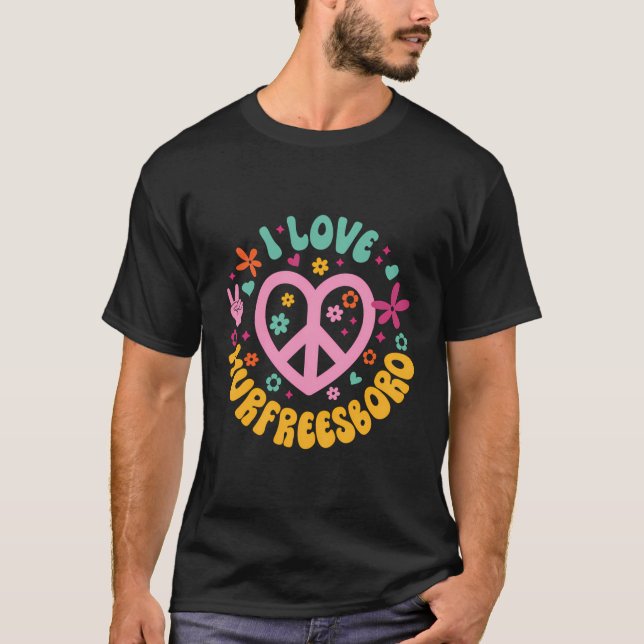 I Kärlek Murfreesboro T Shirt (Framsida)