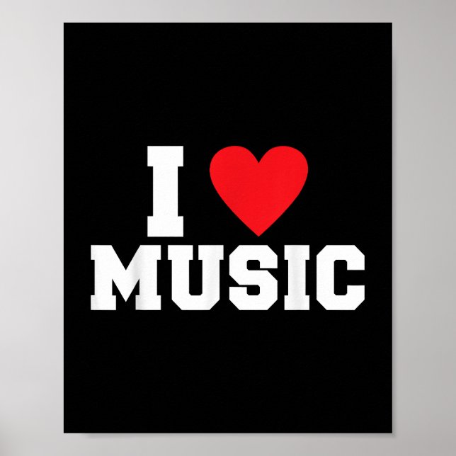 I kärlek Music Älskare Poster (Framsidan)