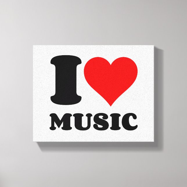 I KÄRLEK MUSIC CANVASTRYCK (Framsida)