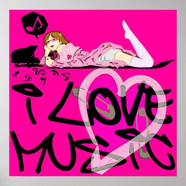 I KÄRLEK MUSIC POSTER (Framsidan)