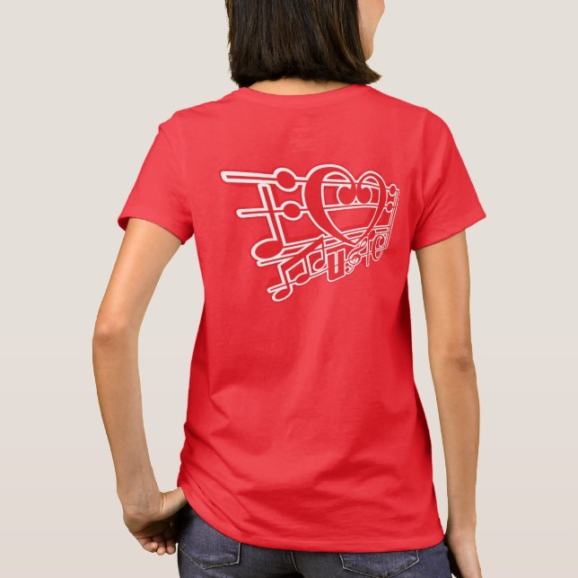 I KÄRLEK MUSIC T SHIRT (Baksida)