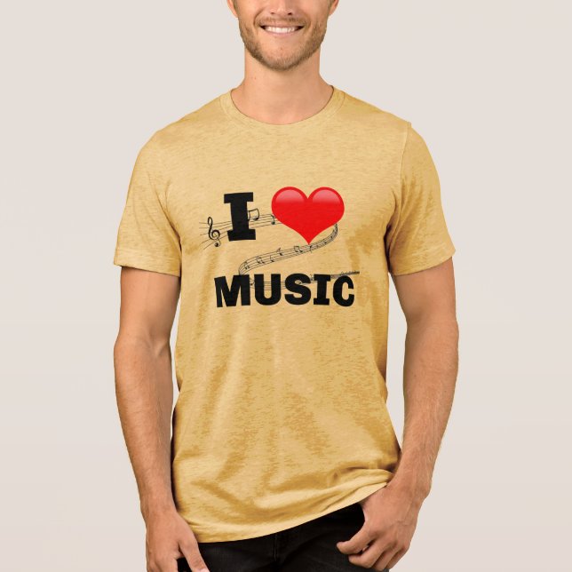 I Kärlek Music T-Shirt (Framsida)
