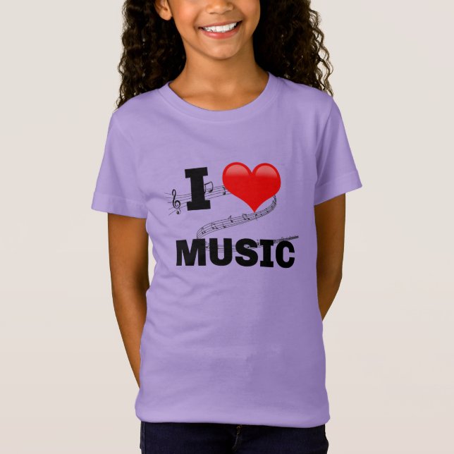 I Kärlek Music T-Shirt (Framsida)