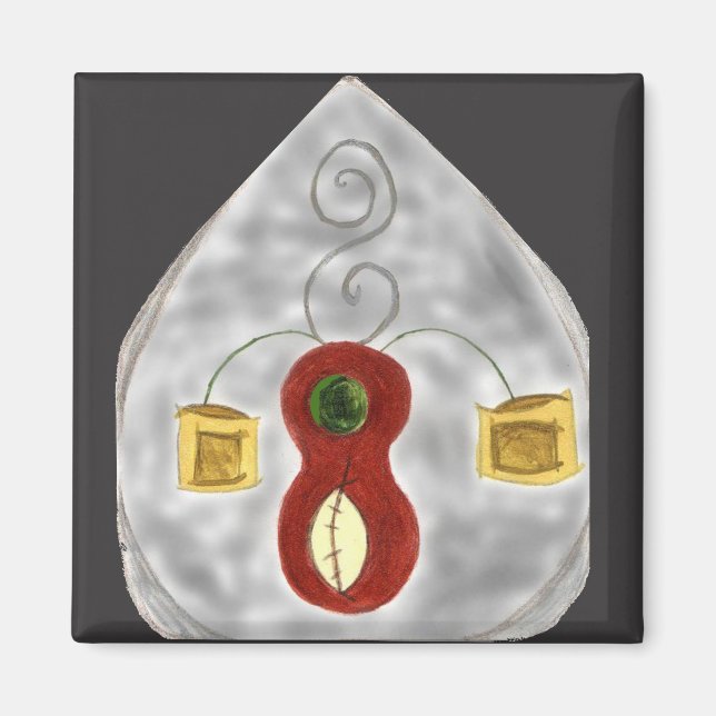 I Kärlek Music with Instruments Magnet (Framsidan)