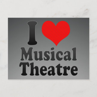 I kärlek Musical Theater Vykort