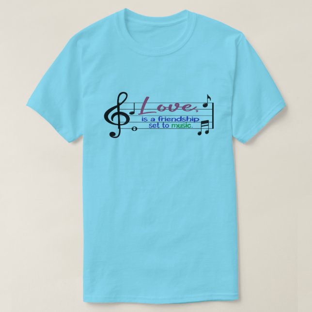 ı kärlek musik,lustiga presenter t shirt (Design framsida)