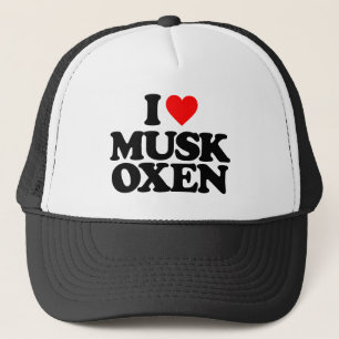 I KÄRLEK MUSK OXEN TRUCKERKEPS