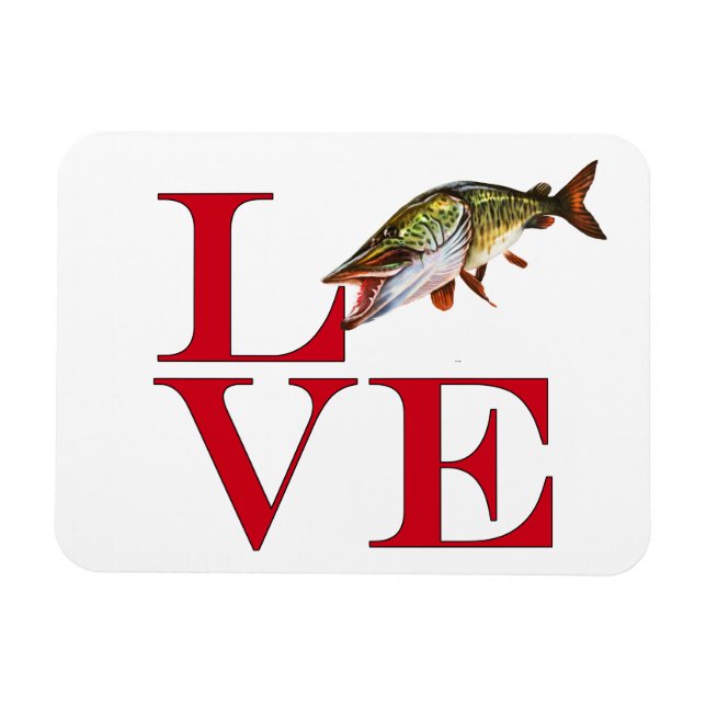 I Kärlek Muskie Magnet (Horisontell)