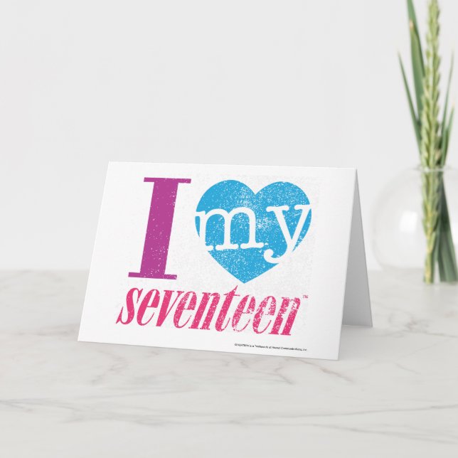 I Kärlek My 17 Aqua Kort (Framsida)