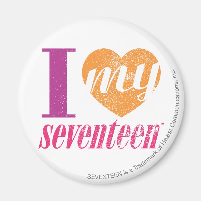 I Kärlek My 17 Orange Magnet (Framsidan)