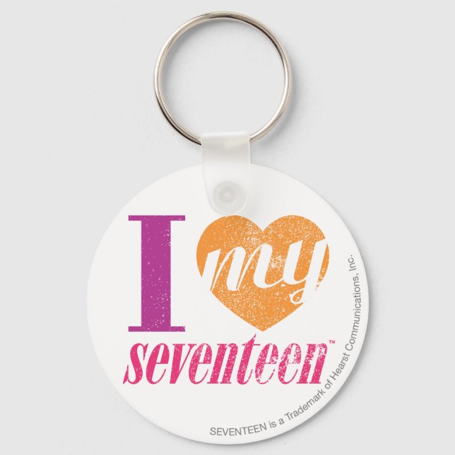 I Kärlek My 17 Orange Nyckelring (Framsida)