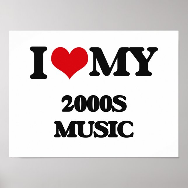 I Kärlek My 2000S MUSIC Poster (Framsidan)