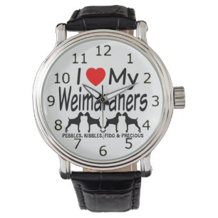 I Kärlek My 4UR Weimaraner Hundar Armbandsur