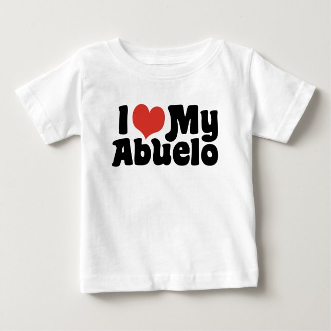 I Kärlek My Abuelo T Shirt (Framsida)