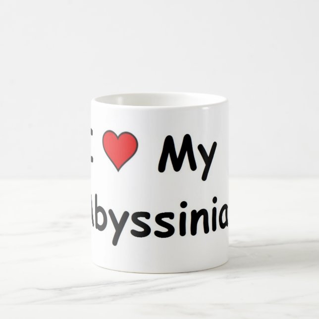 I Kärlek My Abyssinian Kaffemugg (Center)