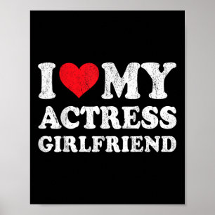 I Kärlek My Actress Girlkompis Funny Boykompis Val Poster