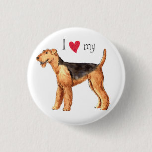 I Kärlek my Airedale Knapp