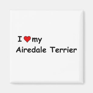 I Kärlek My Airedale Terrier Magnet