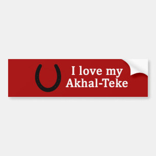 I Kärlek My Akhal-Teke Horse Bildekal