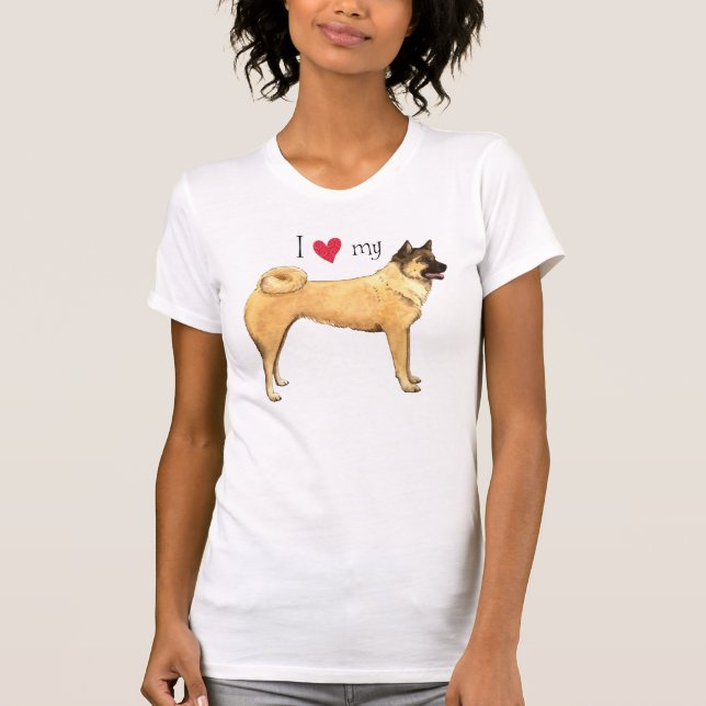 I Kärlek my Akita Tee (Framsida)
