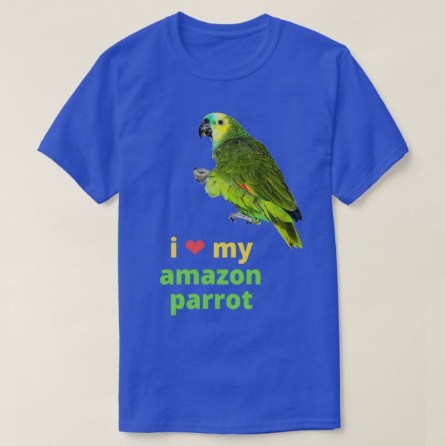 I Kärlek My Amazon Parrot 1 T Shirt (Design framsida)