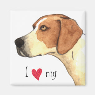I Kärlek my American Foxhound Magnet