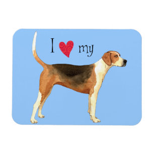 I Kärlek my American Foxhound Magnet