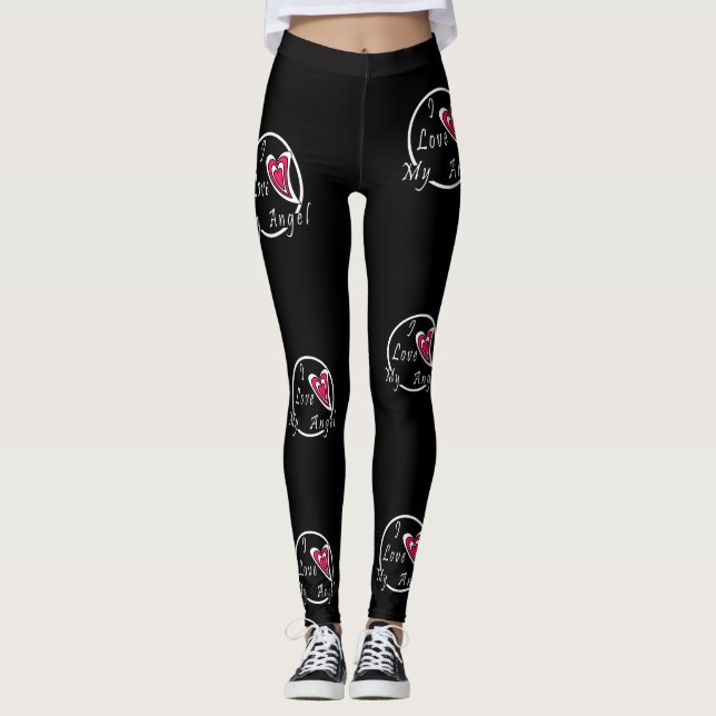I kärlek my Angel Leggings (Framsida)