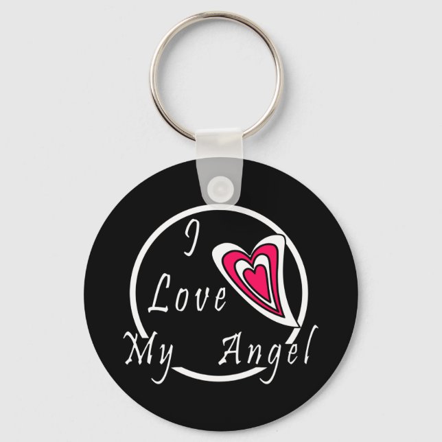 I kärlek my Angel Nyckelring (Framsida)