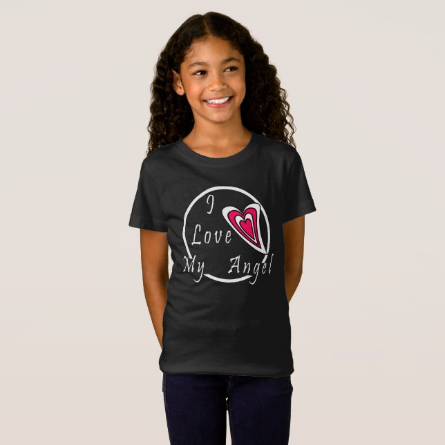 I kärlek my Angel T Shirt (Hel framsida)