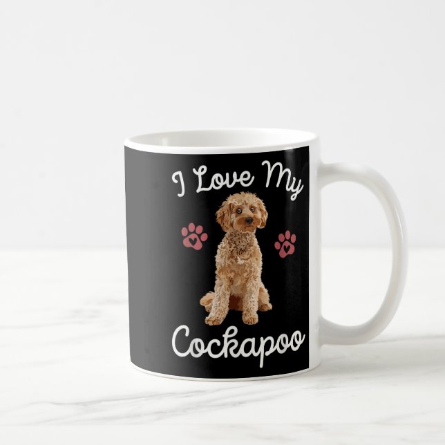I Kärlek My Apoo Hund Funny Quote Pet Owner Art G Kaffemugg (Höger)