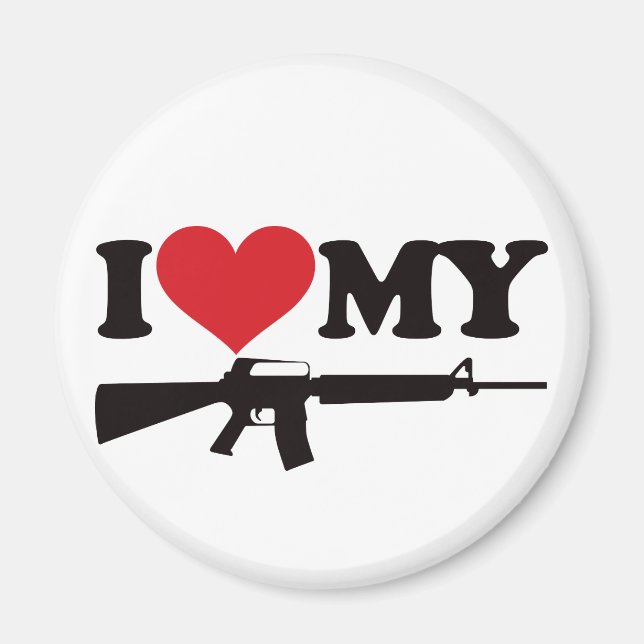 I Kärlek My AR15 Magnet (Framsidan)