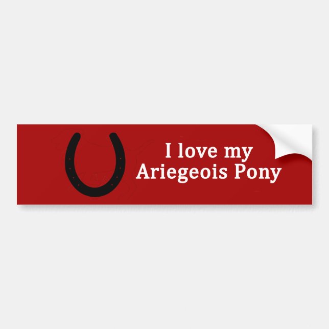 I Kärlek My Ariegeois Pony Bildekal (Framsidan)