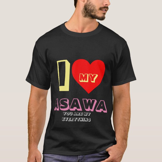 I KÄRLEK MY ASAWA Filipino T Shirt (Framsida)