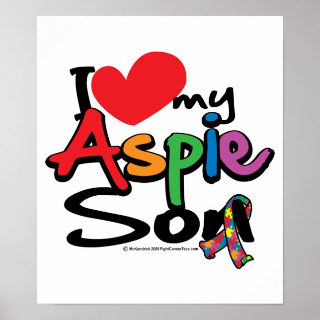 I Kärlek My Aspie Son Poster (Framsidan)