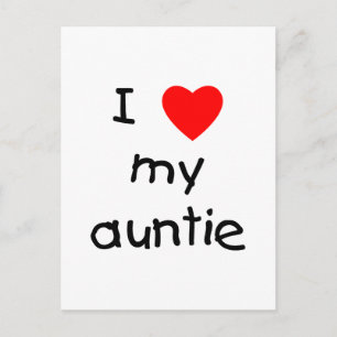 I Kärlek My Auntie Vykort