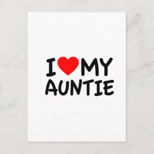 I kärlek my Auntie Vykort