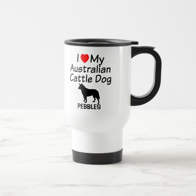 I Kärlek My Australian Cattle Hund Mugg (Höger)