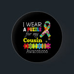 I Kärlek: My Autistic Cousin Autism Awareness Day  Knapp<br><div class="desc">I Kärlek: Min Autistic Cousin Autism Awareness Day Rainbow</div>