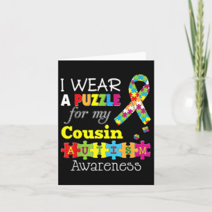 I Kärlek: My Autistic Cousin Autism Awareness Day Kort
