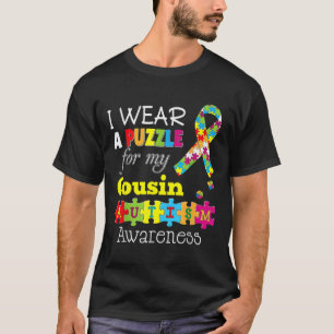 I Kärlek: My Autistic Cousin Autism Awareness Day  T Shirt