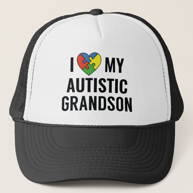 I Kärlek My Autistic Grandson Keps (Framsida)