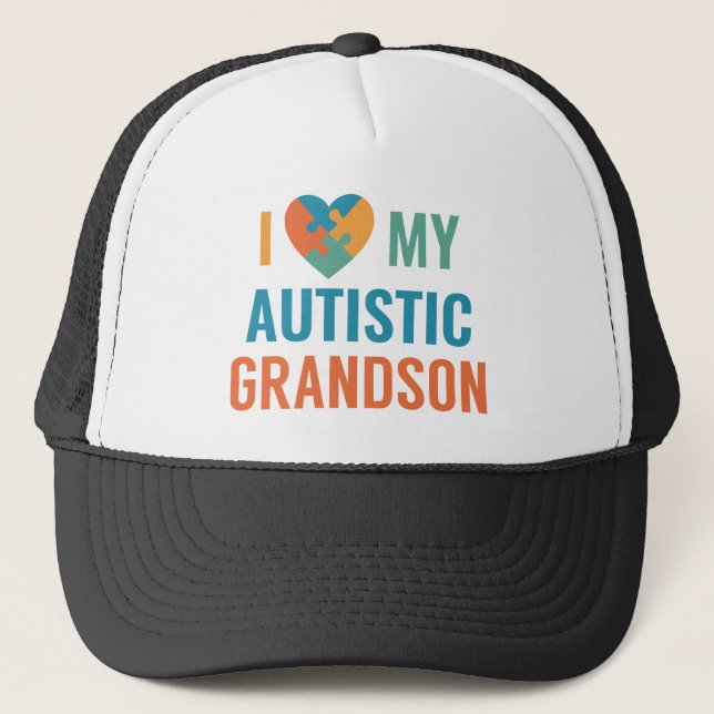 I Kärlek My Autistic Grandson Keps (Framsida)