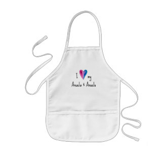 I Kärlek My Avuela och Avuelo Apron Barnförkläde