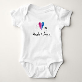I Kärlek My Avuela och Avuelo Baby Bodykostym T Shirt