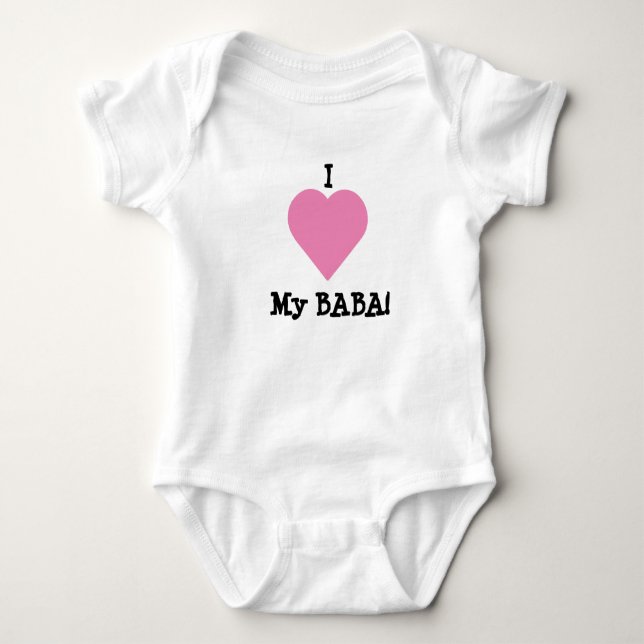 I Kärlek My Baba T Shirt (Framsida)