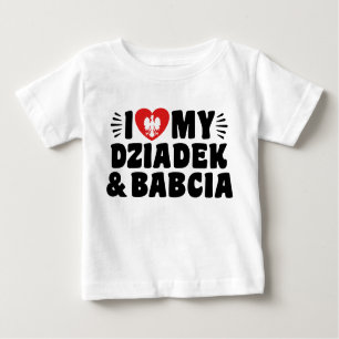 I Kärlek My Babcia & Dziadek T Shirt