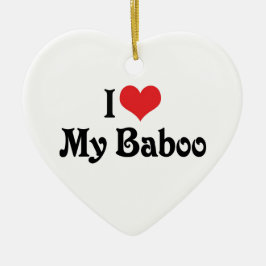 I Kärlek My Baboo Julgransprydnad Keramik