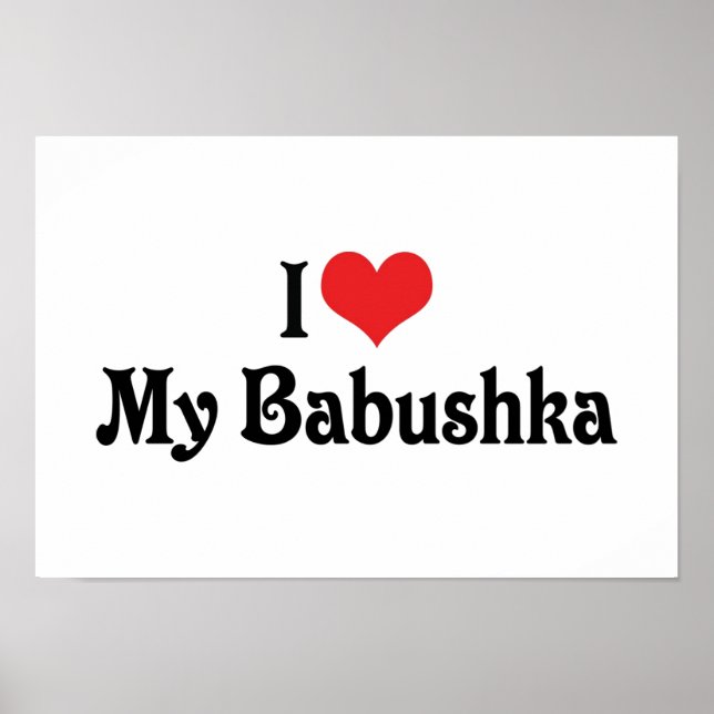 I Kärlek My Babushka Poster (Framsidan)