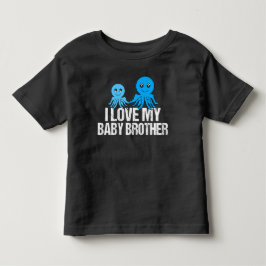 I Kärlek My Baby Brother Cute Octopus T Shirt